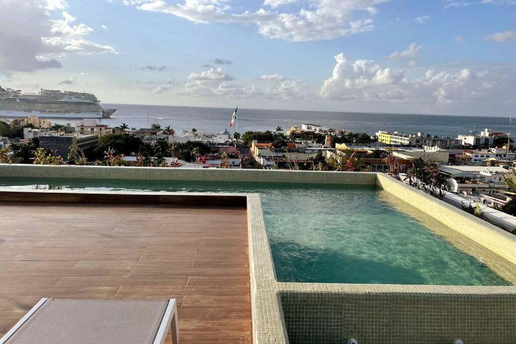 Brand New Condo With Rooftop Pool Cozumel Luaran gambar
